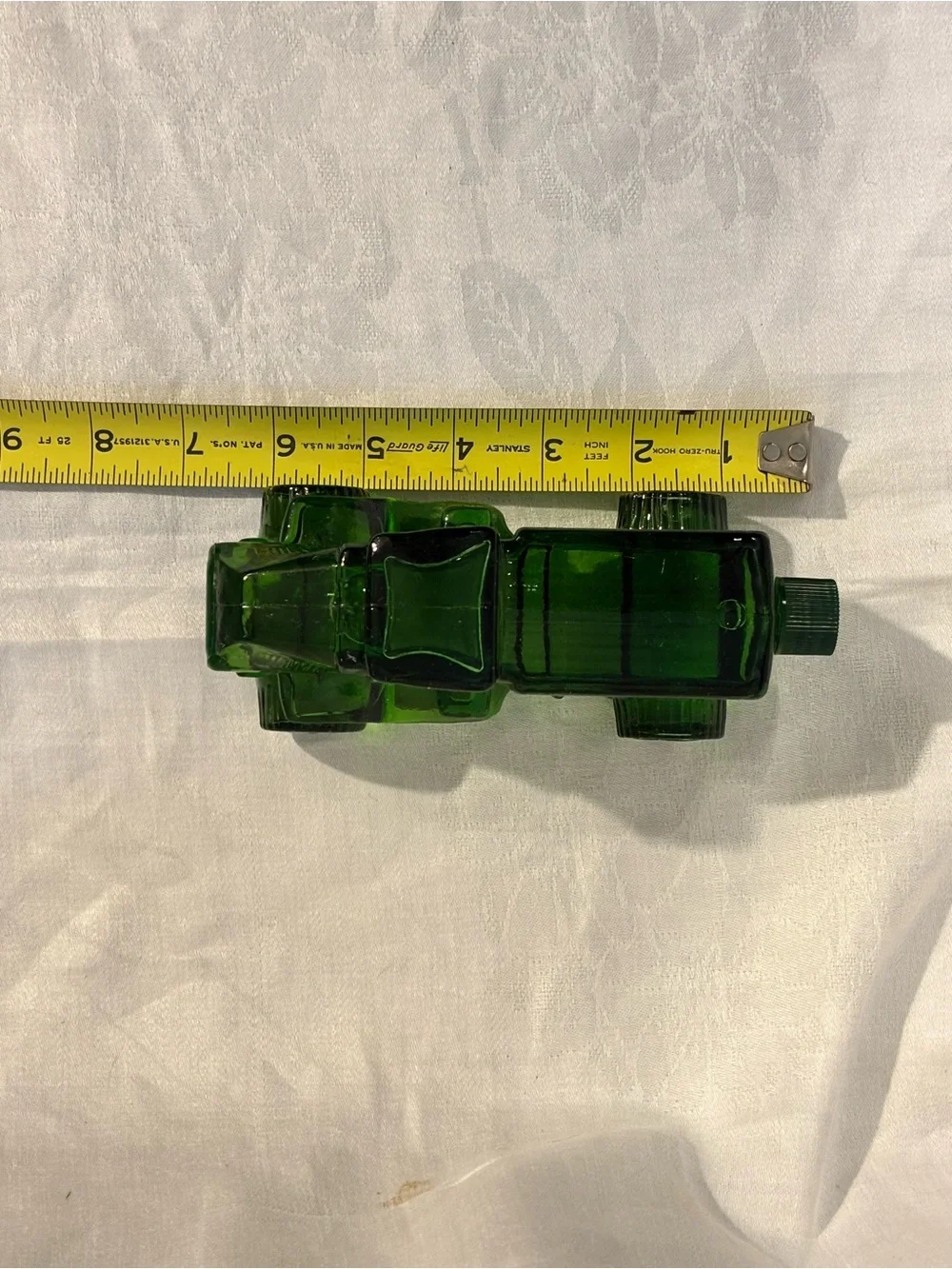 Vintage Avon Big Mack Windjammer After Shave 6 Oz Green Glass Truck Decanter 70s